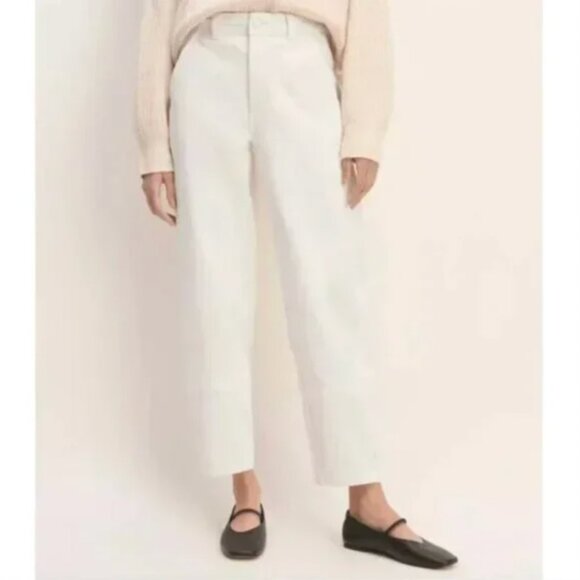 Everlane Cream Women's Barrel Pants 6 - Picture 3 of 13